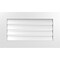 Ekena Millwork Vertical Surface Mount PVC Gable Vent: Functional, w/ 3-1/2"W x 1"P Standard Frame, 30"W x 18"H GVPVE30X1801SF - alternate 1